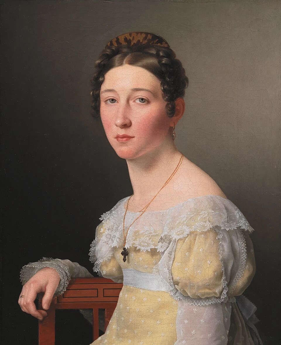 Emilie Henriette Massmann, sposata nel 1824 con il ciambellano Frederik Wilhelm Caspar von Benzon - 1820, Statens Museum for Kunst, Copenaghen
